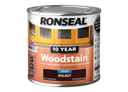 Ronseal 10 Year Woodstain Walnut 250ml Ronseal - RockBottom Nothampton
