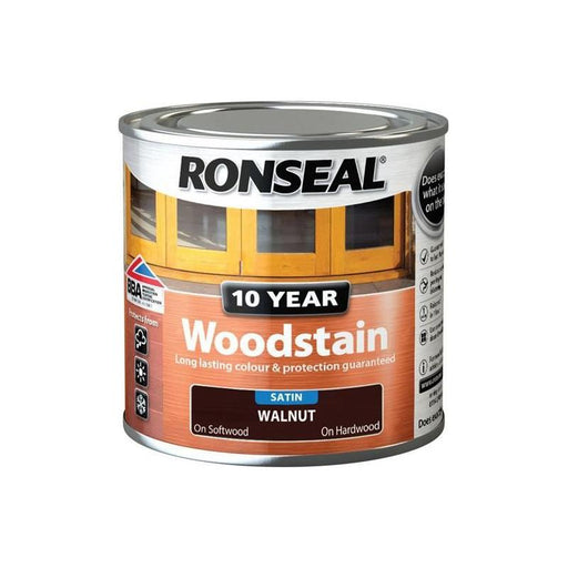 Ronseal 10 Year Woodstain Walnut 250ml Ronseal - RockBottom Nothampton