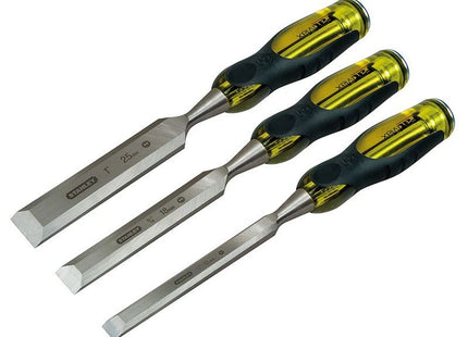 Stanley® Hand Tools FatMax® Bevel Edge Chisel with Thru Tang Set, 3 Piece STANLEY® Hand Tools - RockBottom Nothampton