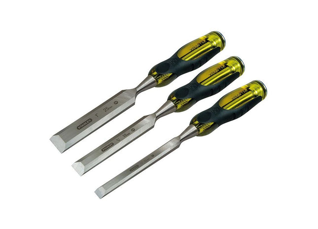 Stanley® Hand Tools FatMax® Bevel Edge Chisel with Thru Tang Set, 3 Piece STANLEY® Hand Tools - RockBottom Nothampton