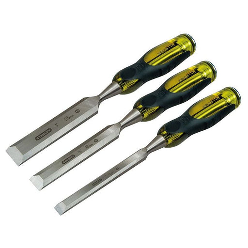 Stanley® Hand Tools FatMax® Bevel Edge Chisel with Thru Tang Set, 3 Piece STANLEY® Hand Tools - RockBottom Nothampton