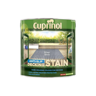 Cuprinol Anti-Slip Decking Stain Silver Birch 2.5 litre Cuprinol - RockBottom Northampton