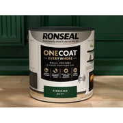 Ronseal One Coat Everywhere Interior Paint Evergreen Matt 2.5 litre Ronseal - RockBottom Nothampton