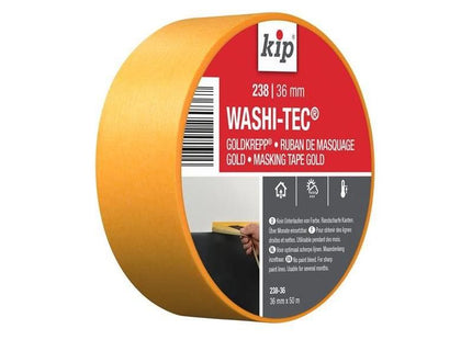Kip® 238 Premium WASHI-TEC® Masking Tape 36mm x 50m KIP® - RockBottom Northampton