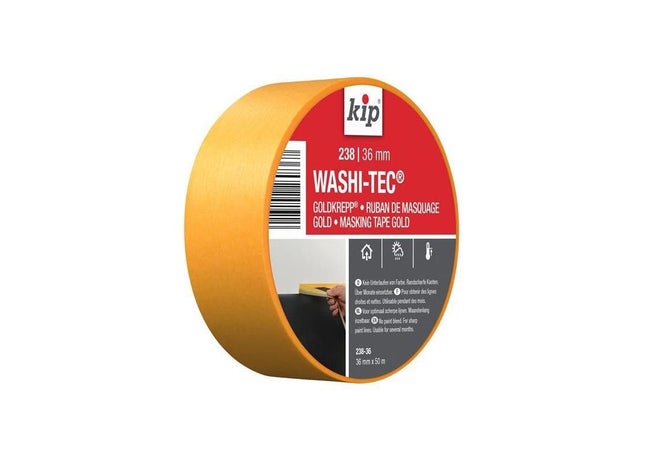 Kip® 238 Premium WASHI-TEC® Masking Tape 36mm x 50m KIP® - RockBottom Northampton