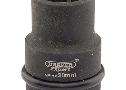 Draper Expert HI-TORQ 6 Point Impact Socket, 3/4" Sq. Dr., 20mm Draper - Town Tools 