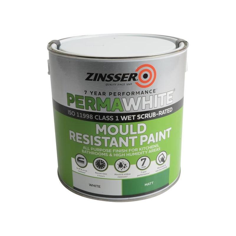 Zinsser Perma-White® Interior Paint Matt 2.5 litre Zinsser - RockBottom Northampton