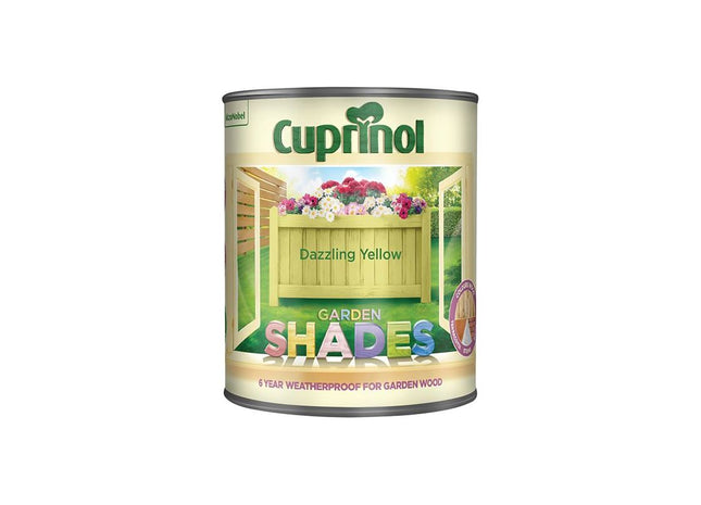 Cuprinol Garden Shades Dazzling Yellow 1 litre Cuprinol - RockBottom Northampton