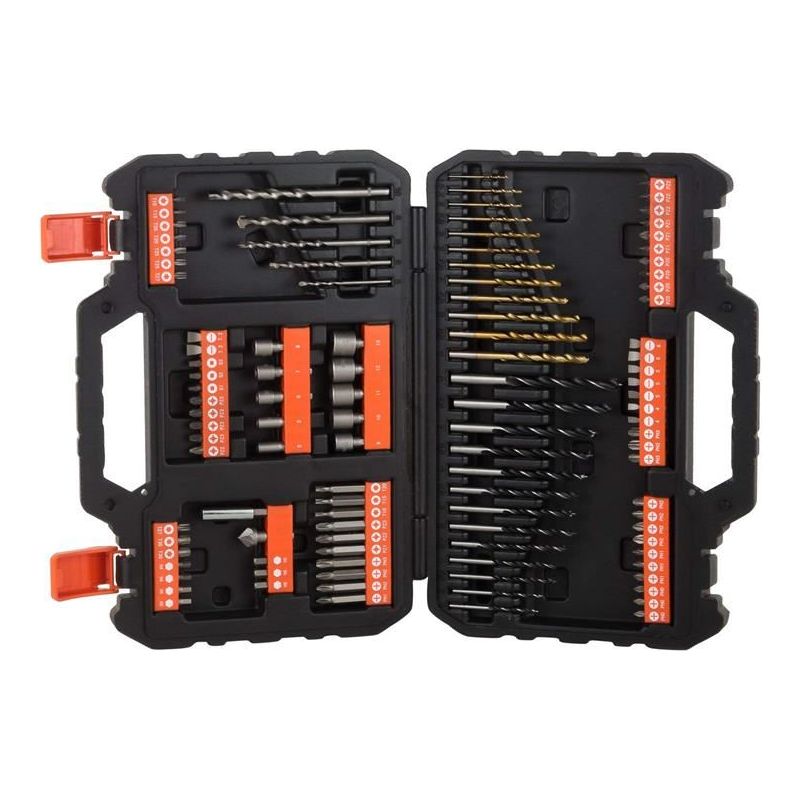 Black + Decker A7200 Mixed Drilling and Screwdriving Set 109 Piece BLACK + DECKER - RockBottom Northampton