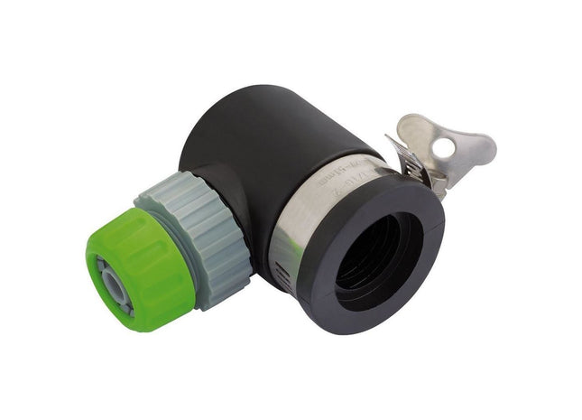 Draper 90&deg; Right Angle Lock on Tap Connector 24919 Draper - Town Tools 