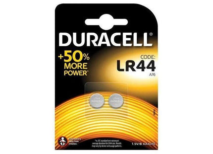 Duracell LR44 A76 Button Battery (Pack 2) Duracell - RockBottom Northampton