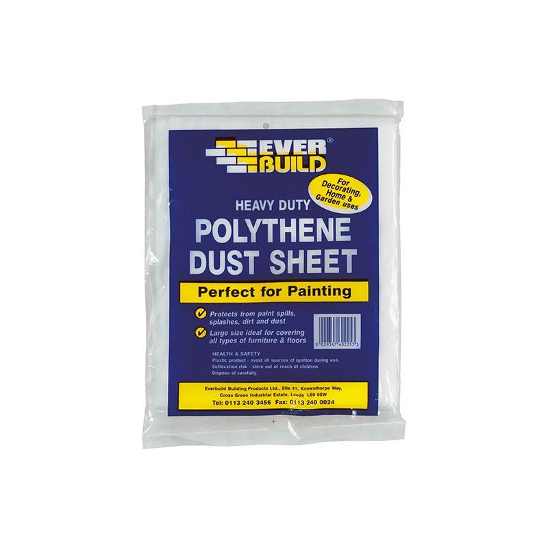 Everbuild Sika Polythene Dust Sheet 3.6 x 2.7m Everbuild Sika - RockBottom Northamptin