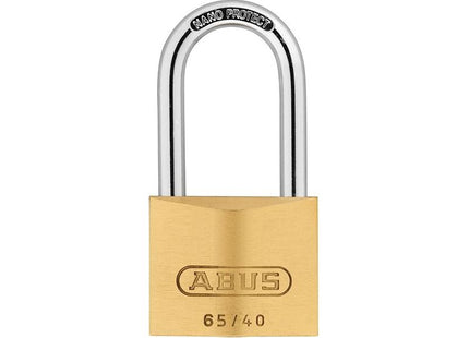 Abus Mechanical 65/40mm Brass Padlock 40mm Long Shackle Keyed Alike 6406 ABUS Mechanical - RockBottom Northampton 