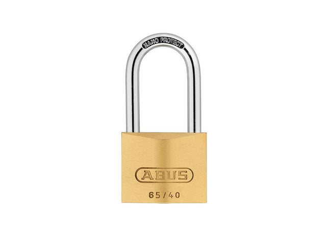 Abus Mechanical 65/40mm Brass Padlock 40mm Long Shackle Keyed Alike 6406 ABUS Mechanical - RockBottom Northampton 