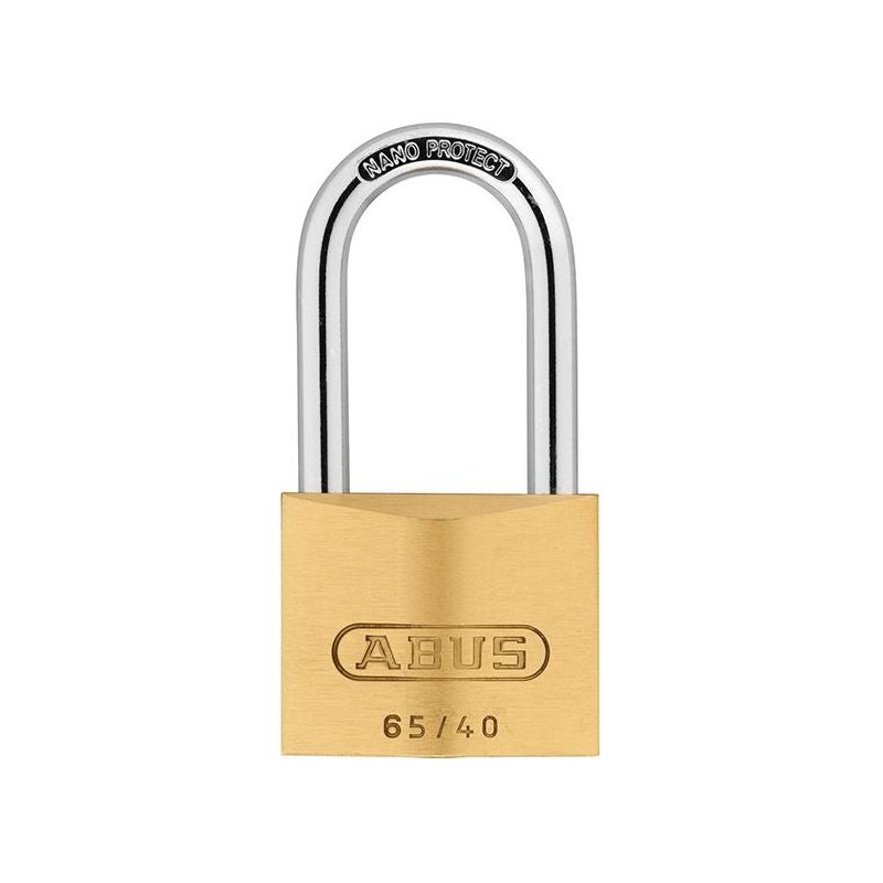 Abus Mechanical 65/40mm Brass Padlock 40mm Long Shackle Keyed Alike 6406 ABUS Mechanical - RockBottom Northampton 
