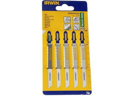 Irwin® Wood Jigsaw Blades Pack of 5 T101B IRWIN® - RockBottom Northampton