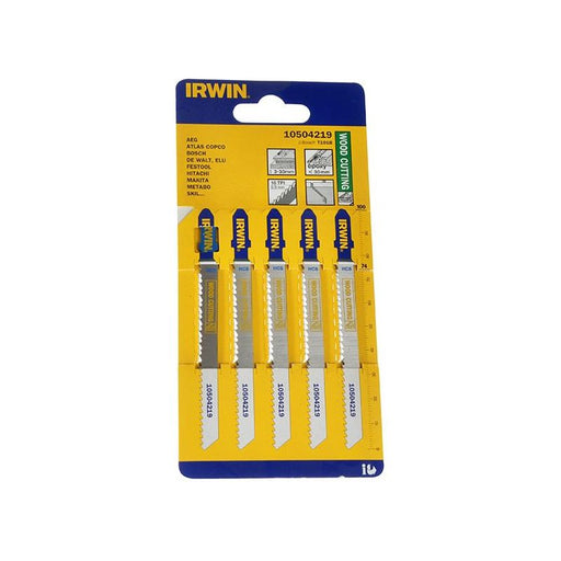 Irwin® Wood Jigsaw Blades Pack of 5 T101B IRWIN® - RockBottom Northampton