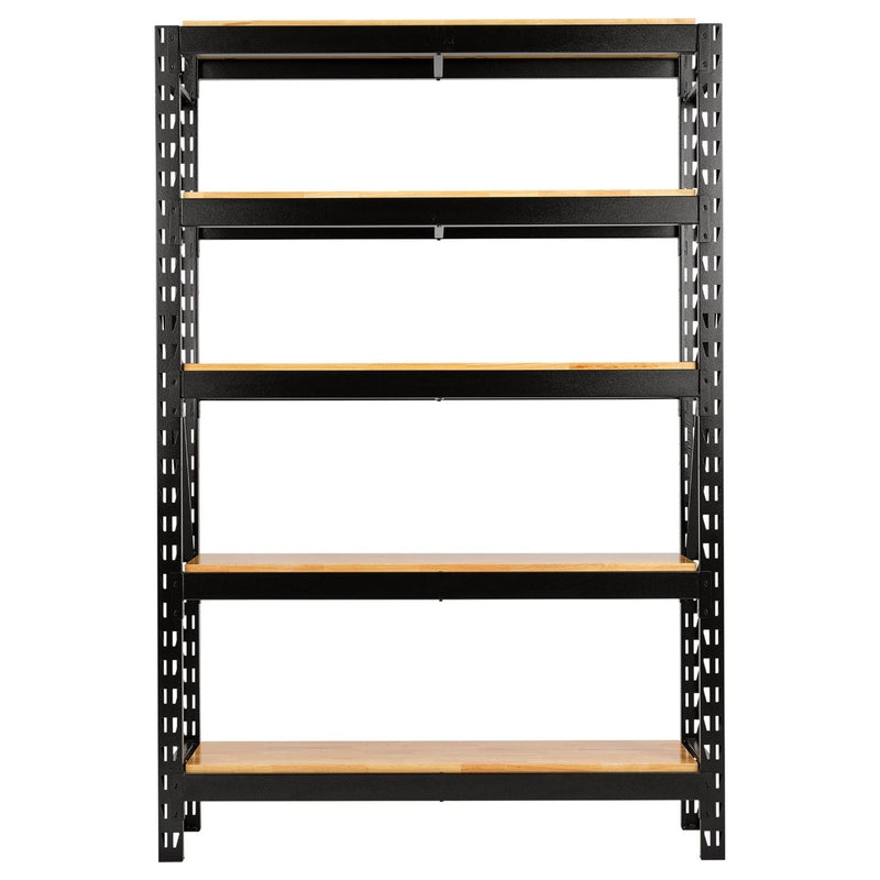 Bunker 22 Piece Modular 5 Tier Racking with Hardwood Shelving, 1500mm Draper - Town Tools