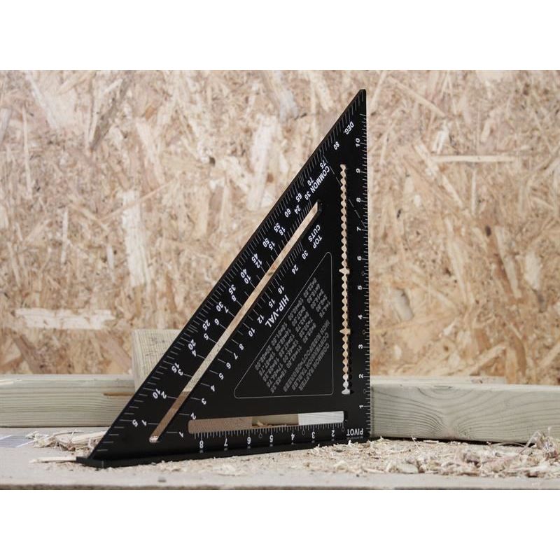 Faithfull Prestige Quick Square Black Aluminium 300mm (12in) Faithfull - RockBottom Northampton