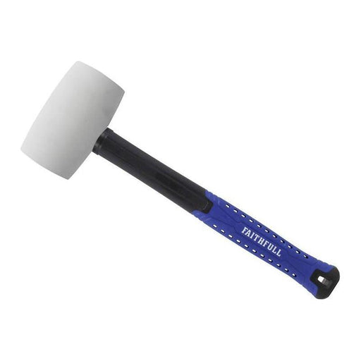 Faithfull White Fibreglass Mallet 24oz Faithfull - RockBottom Northampton