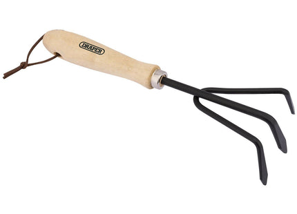 Draper Carbon Steel Hand Cultivator with Hardwood Handle 83991 Draper - Town Tools 