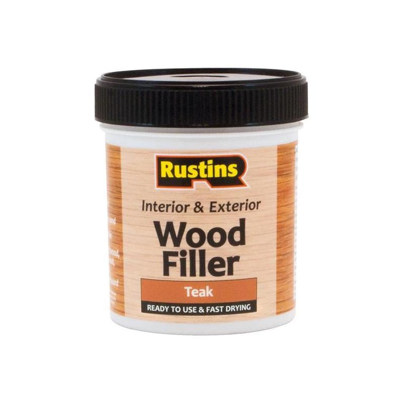 Rustins Acrylic Wood Filler Teak 250ml Rustins - RockBottom Nothampton