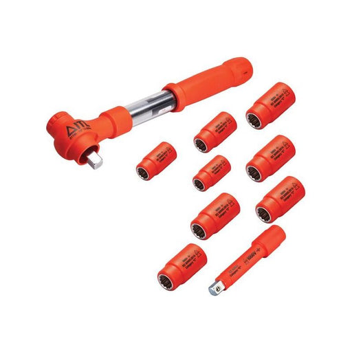 Itl Insulated Insulated 1/2in Drive Imperial Torque Wrench Kit, 10 Piece ITL Insulated - RockBottom Northampton