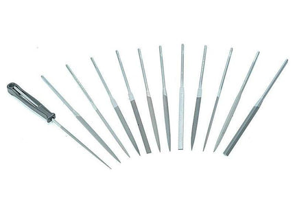 Bahco 2-472-16-2-0 Needle Set of 12 Cut 2 Smoot 160mm (6.2in) Bahco - RockBottom Northampton