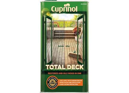 Cuprinol Total Deck Restore & Oil Wood Clear 5 litre Cuprinol - RockBottom Northampton
