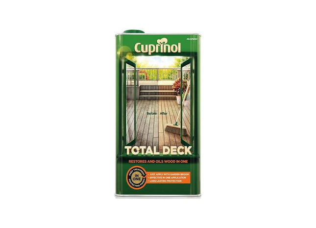 Cuprinol Total Deck Restore & Oil Wood Clear 5 litre Cuprinol - RockBottom Northampton
