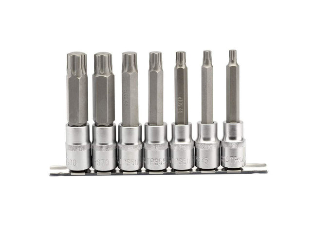 Draper TX-STAR Plus Socket Bit Set, 1/2" Sq. Dr., 100mm (7 Piece) Draper - Town Tools 