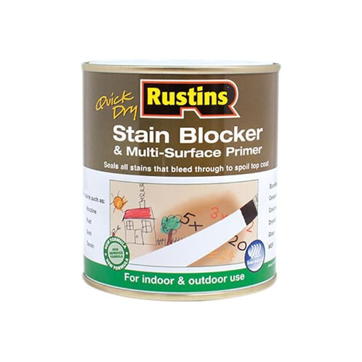 Rustins Quick Dry Stain Block & Multi Surface Primer 1 litre Rustins - RockBottom Nothampton
