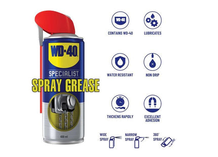 WD-40 Specialist Spray Grease 400ml WD-40� - RockBottom Northampton