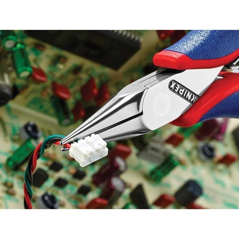 Knipex Half Round Electronics Pliers Multi-Component Grip 115mm Knipex - RockBottom Northampton