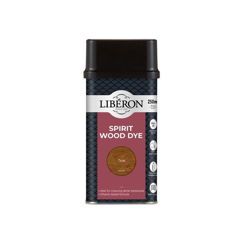 Liberon Spirit Wood Dye Teak 250ml Liberon - RockBottom Northampton