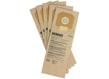 Dewalt Power Tools DWV9401 Paper Dust Bag (Pack 5) DeWALT Power Tools - RockBottom Northampton