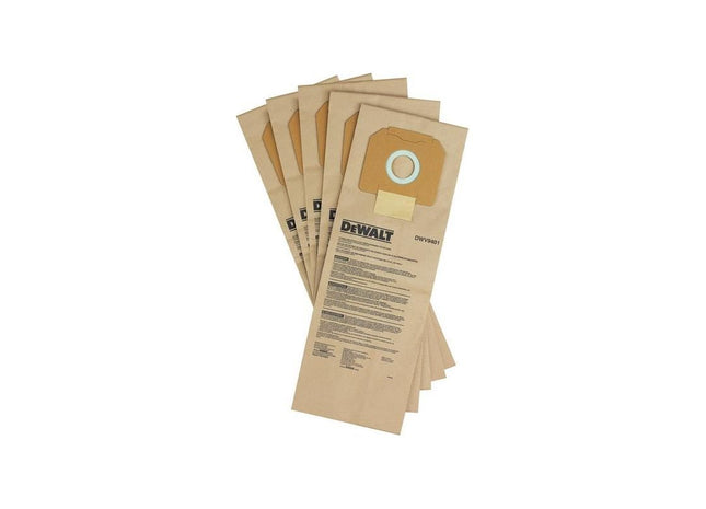 Dewalt Power Tools DWV9401 Paper Dust Bag (Pack 5) DeWALT Power Tools - RockBottom Northampton