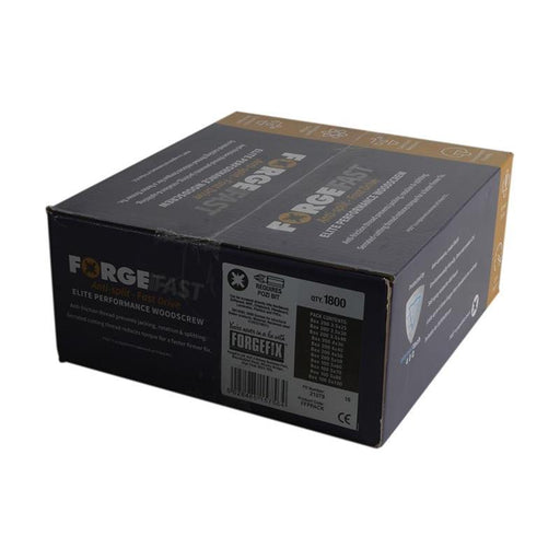 Forgefix ForgeFast Pozi Compatible Wood Screw Forge Pack 1800 Piece ForgeFix - RockBottom Northampton