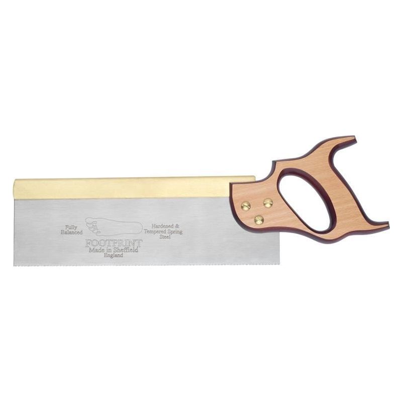 Footprint 256 Brass Back Tenon Saw 250mm (10in) 15 TPI Footprint - RockBottom Northampton