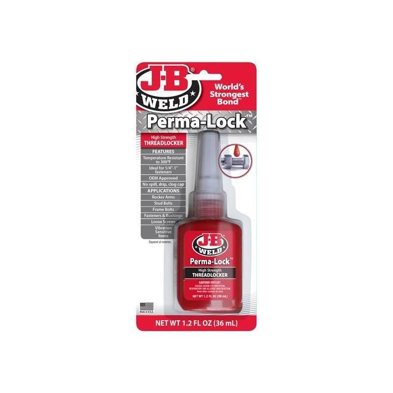 J-B Weld Perma-lock Red High High Strength Threadlocker 36ml J-B Weld - RockBottom Northampton