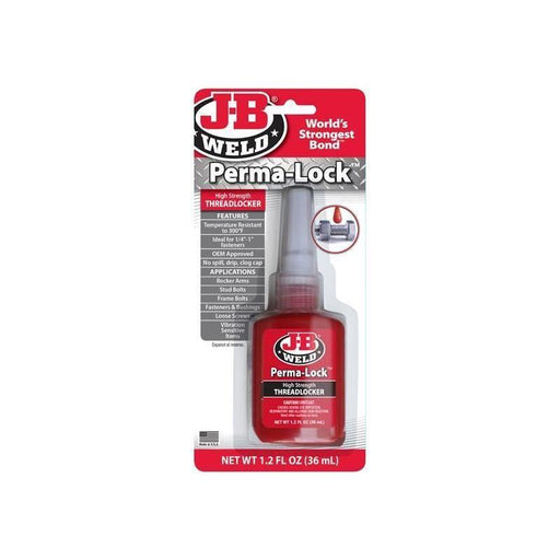 J-B Weld Perma-lock Red High High Strength Threadlocker 36ml J-B Weld - RockBottom Northampton