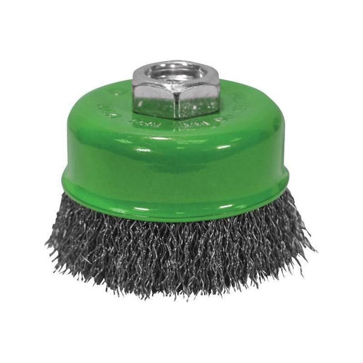 Faithfull Wire Cup Brush 80mm M14x2, 0.30mm Stainless Steel Wire Faithfull - RockBottom Northampton