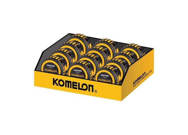Komelon Gripper™ Tape 8m/26ft (Width 25mm) Display of 12 Komelon - RockBottom Northampton