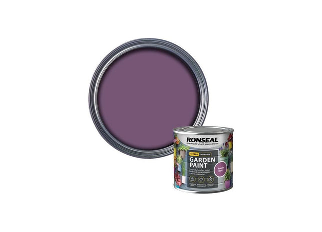 Ronseal Garden Paint Purple Berry 250ml Ronseal - RockBottom Nothampton