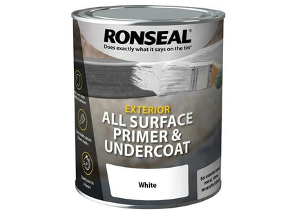 Ronseal All Surface Primer & Undercoat Exterior White 750ml Ronseal - RockBottom Nothampton