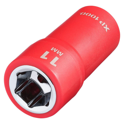 Draper XP1000 VDE Socket, 1/4" Sq. Dr., 11mm Draper - Town Tools