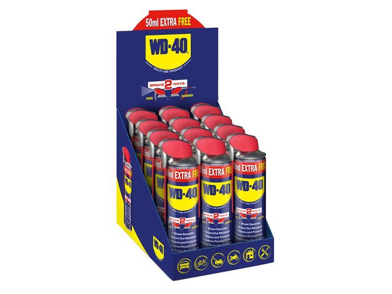 WD-40 Multi-Use Smart Straw 450+50Ml Free (CDU of 12 Cans) WD-40� - RockBottom Northampton