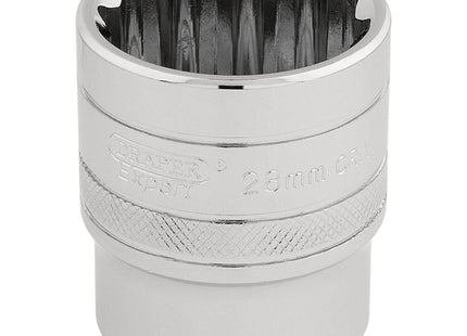 Draper HI-TORQ 12 Point Socket, 1/2" Sq. Dr., 28mm 33518 Draper - Town Tools 