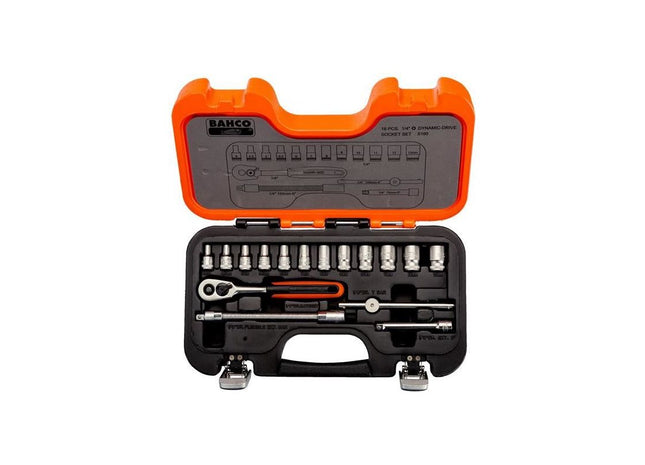 Bahco S160 1/4in Drive Socket Set, 16 Piece Bahco - RockBottom Northampton
