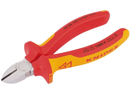 Draper Knipex 70 06 140 SBE Fully Insulated Diagonal Side Cutter, 140mm 81254 Draper - Town Tools 